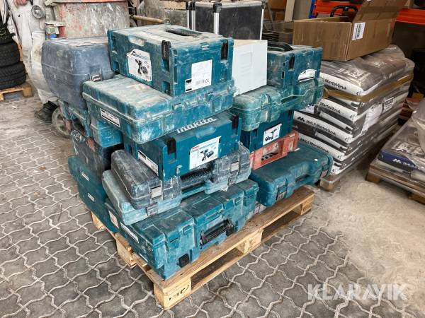 Diverse værktøjskasser Makita, Bosch, festool, Carat, Fine 25 styk