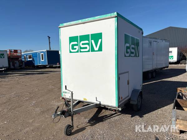 Badmobil 1 rum med afløb Ø110 Scanvogn 750