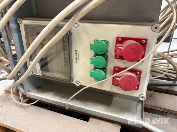 Byggestrømstavle WEXIM A/S WT 40 med kabel 30 meter