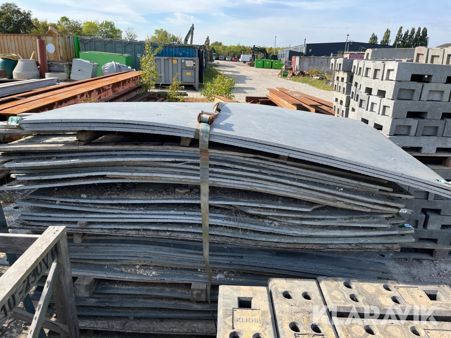 Plast Køreplader 10 stk 242x202cm 15mm