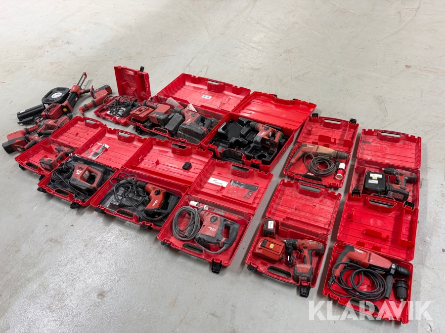 Lot - Assorteret håndværktøj Hilti - 1 palle