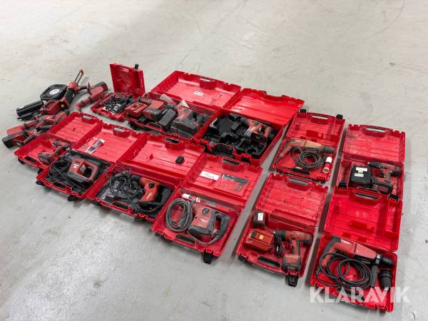Lot - Assorteret håndværktøj Hilti - 1 palle