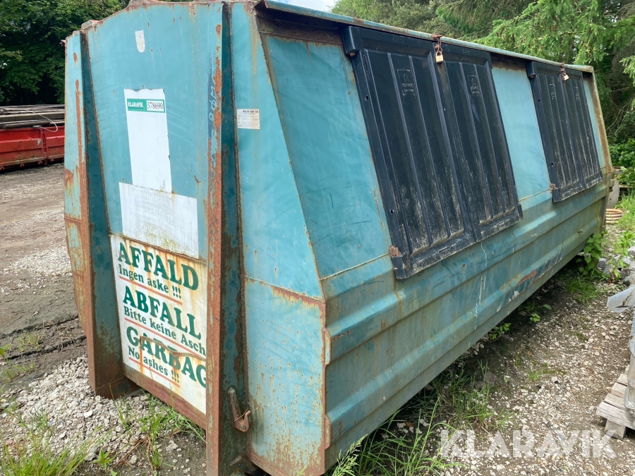 Affaldsconteiner Miljø Art 12 m3 / 4 meter