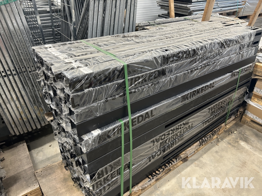 Hegnsstolpe Kirkedal sort galvaniseret, 20 Styk