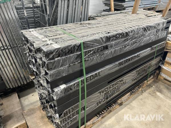 Hegnsstolpe Kirkedal sort galvaniseret, 20 Styk