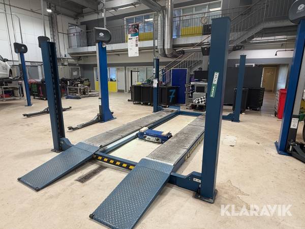 4-søjlet autolift Nussbaum 4.35 H