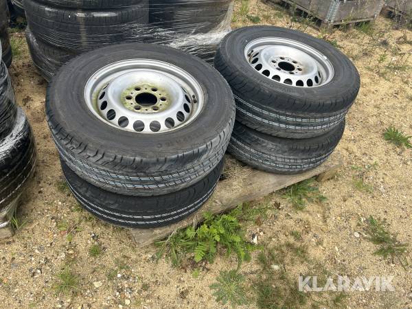 Varevognsdæk Continental ContiVanContact 235/65 R16C med fælge 4 Styk