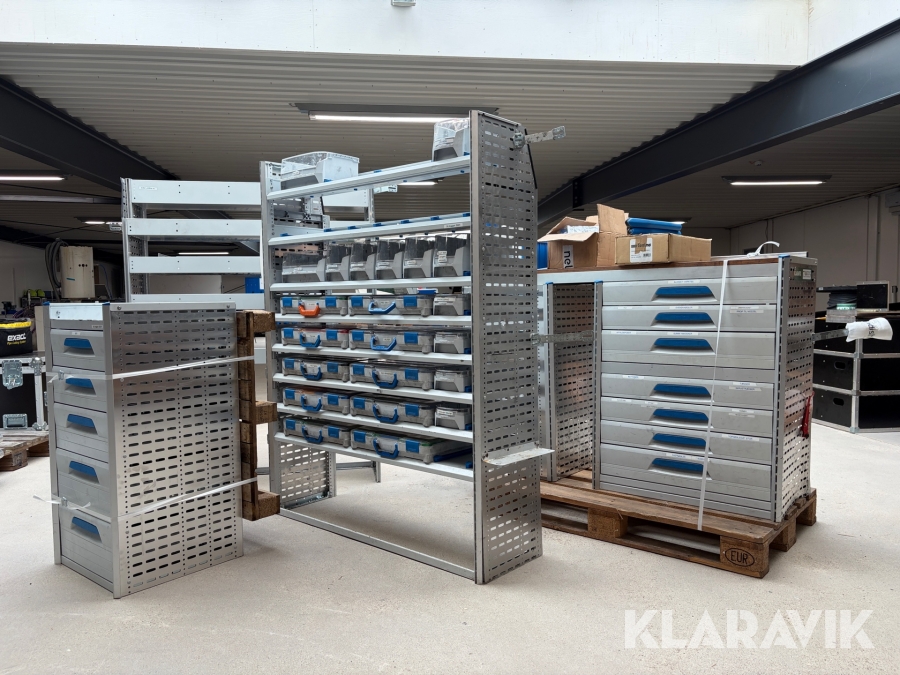 Bilindretning Sortimo 4 moduler