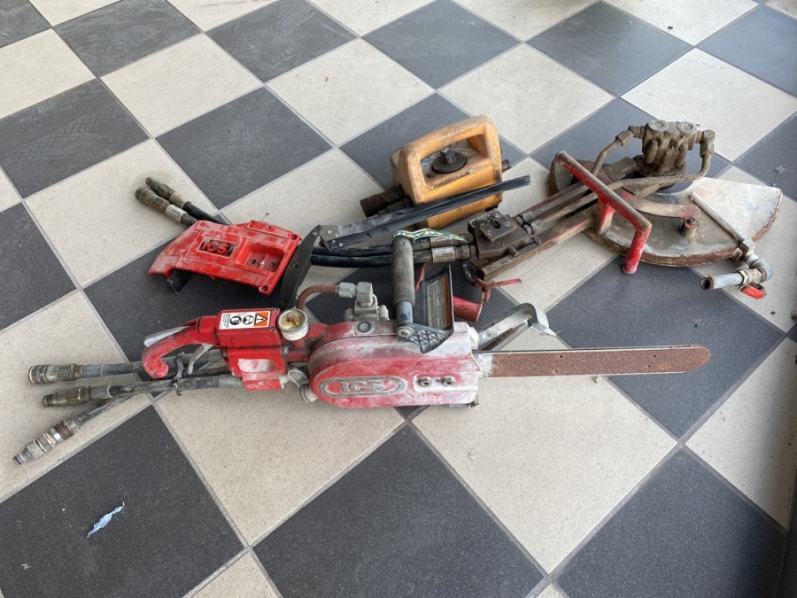 Hydraulisk kapsav og diamant kædesav