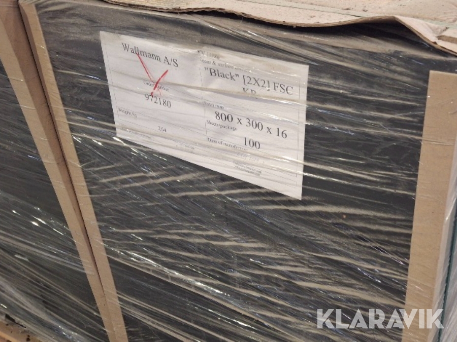 Melamin hylder Wallmann 100 styk