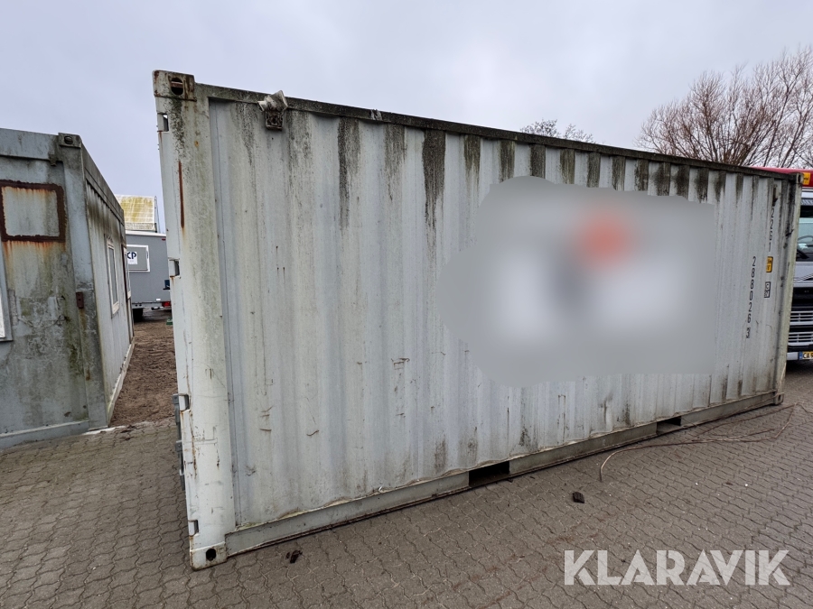 Container med dieseltanke