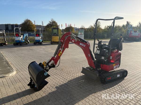Minigraver Mole M12 + tilbehør