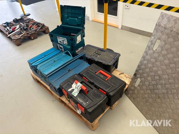 Værktøjskasser Makita, raaco, black&decker 9 enheder
