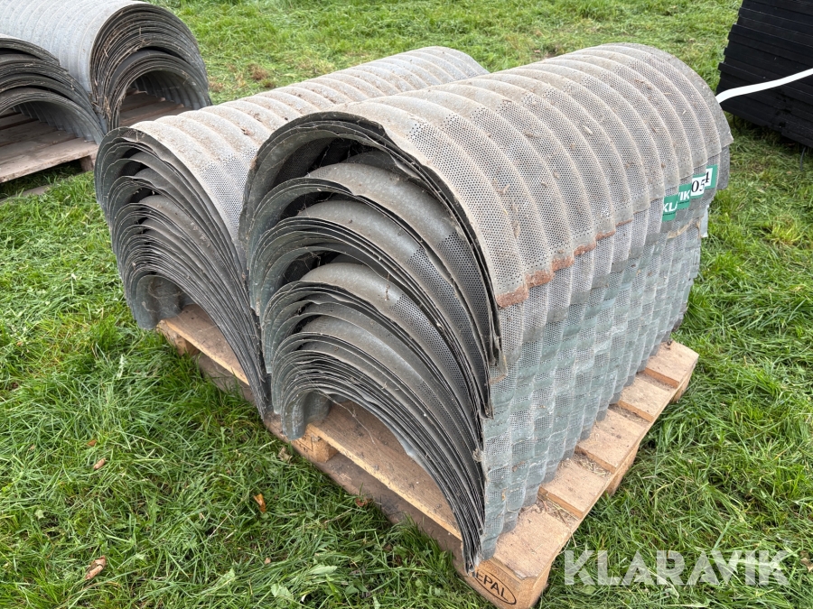 Pansertoppe / tørrekanaler galvaniserede 72 styk