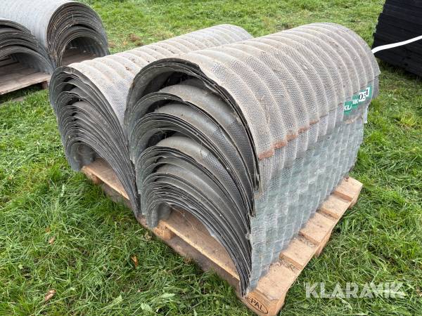 Pansertoppe / tørrekanaler galvaniserede 72 styk