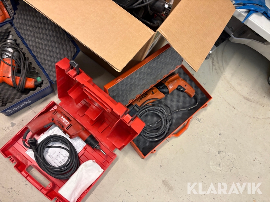 Blandet lot håndværktøj Bosch, Hilti, Makita 