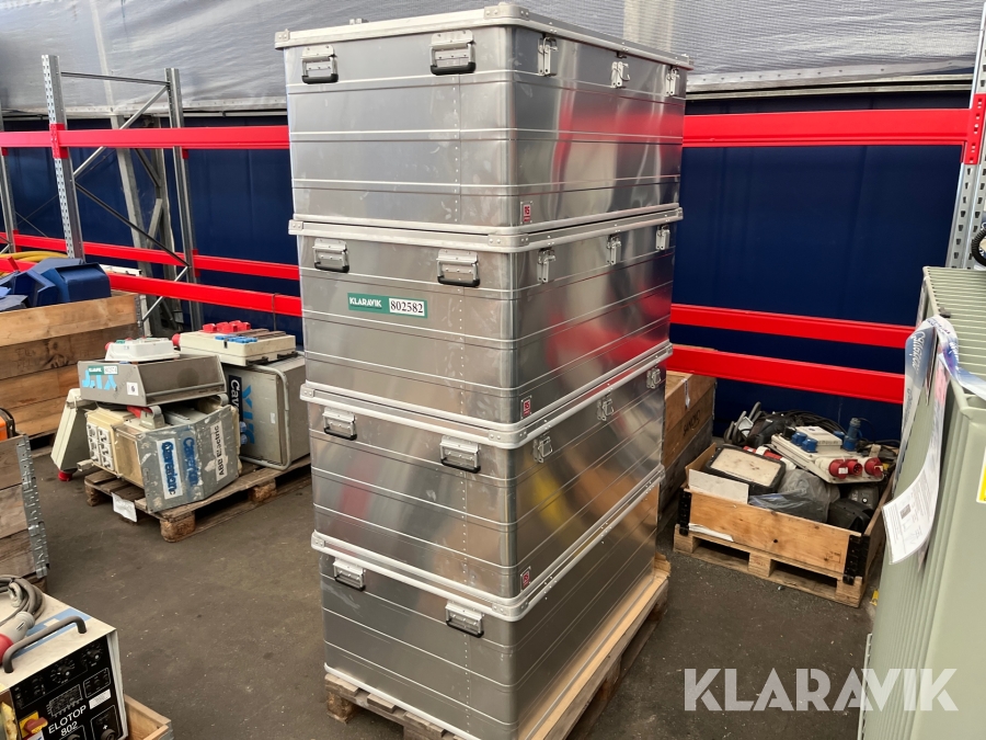 Opbevaringskasser RS Pro i aluminium 4 Styk