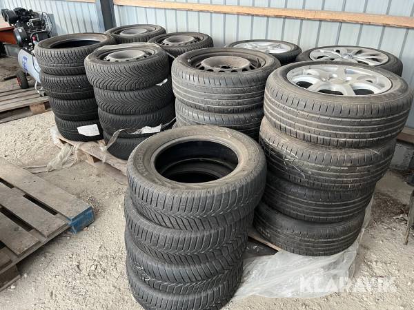 Dæk/hjul Ford/Renault/Mitzubishi/Opel flere størrelser