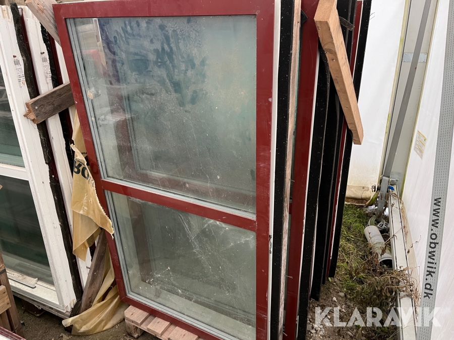 Vinduer alu/træ 6 stk Velfac