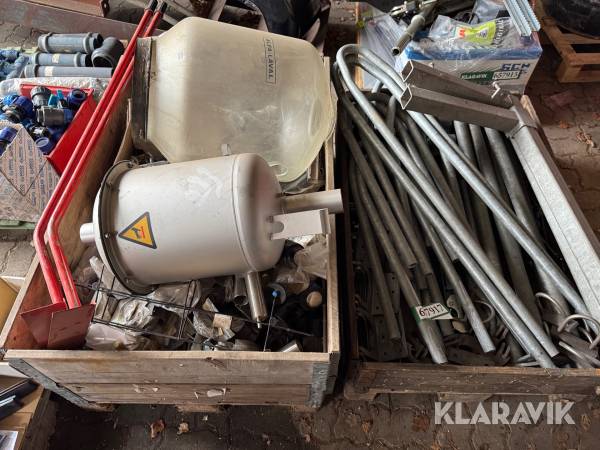 Staldinventar og reservedele Alfa-Laval