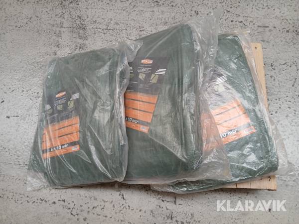Letvægts presenning 3 stk Staco 6 x 10 mtr