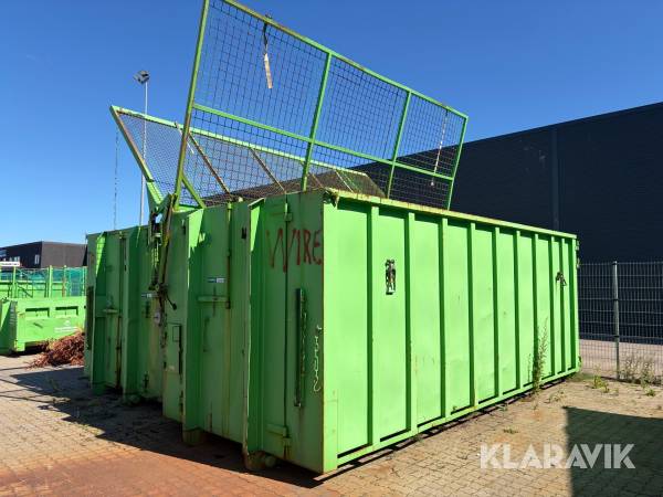 Container med hydraulisk låg ContainerKaj 20 fod 1 styk