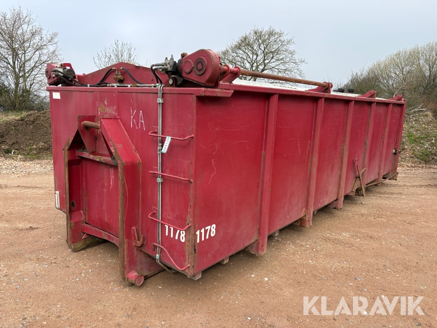 Kroghejscontainer med låg