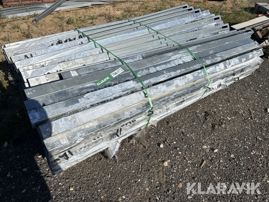 Hegnsstolper Kirkedal Galvaniseret 20 styk, hjørner