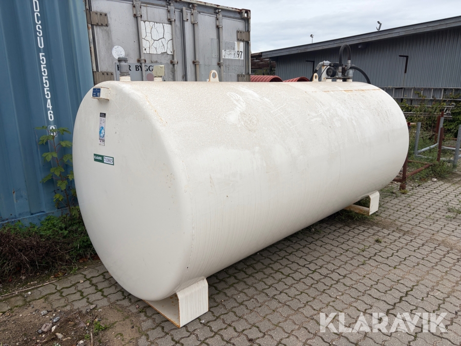 Stationær dieseltank / brændstoftank med pumpe KN beholderfabrik C 3A 5900L