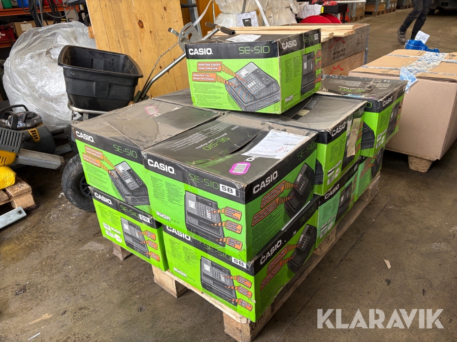Kasseapparater Casio SE-S10 13 styk.