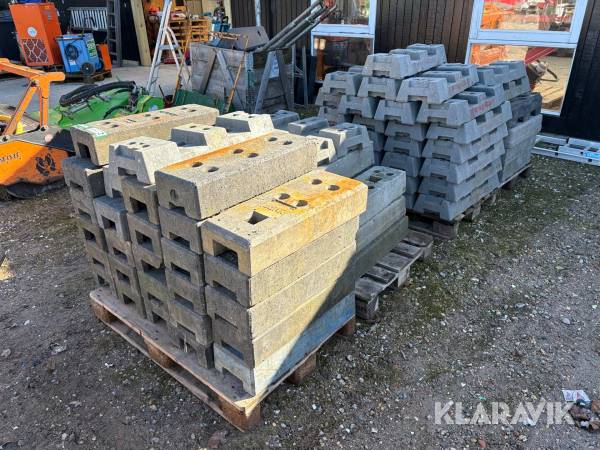 Byggehegns fødder 4 paller