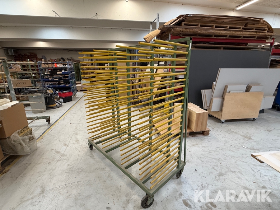 Pladetørringsvogn / tørrestativ 2 styk.