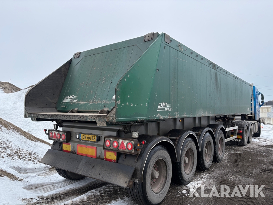 Tiptrailer MTDK T736/00 4 akslet med alu kasse