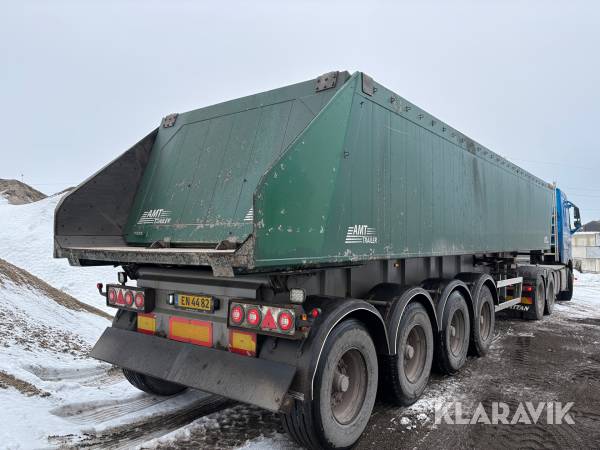 Tiptrailer MTDK T736/00 4 akslet med alu kasse
