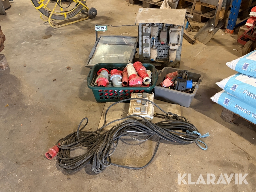 El reservedele stik, lampe og eltavle