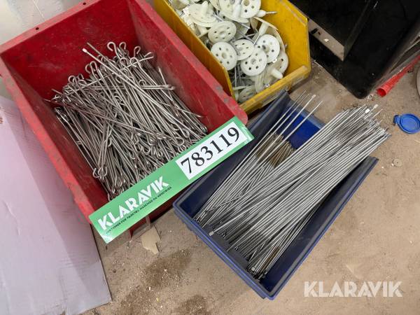 Murbinderparti 3 Kasser Med Befæstigelsesmateriale