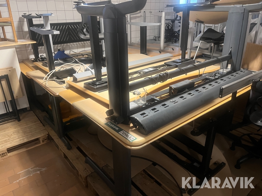 Hæve/sænke borde 11 styk flere modeller