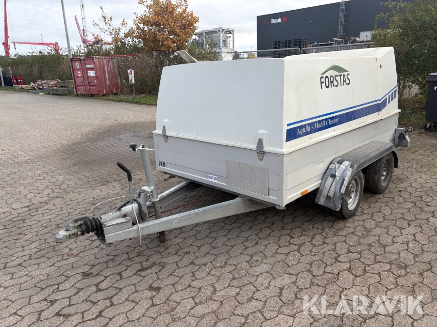 Hedvands-/højtryksrenseranlæg Aquila Mobil Cleaner med Billmann trailer