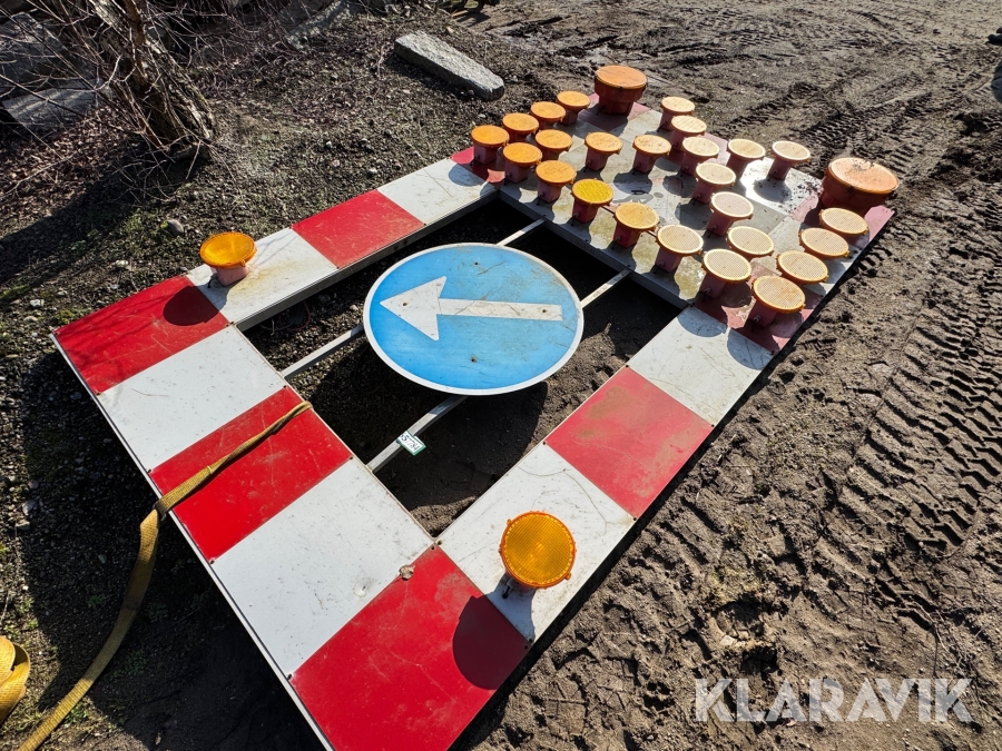 Lysbom fra skiltetrailer