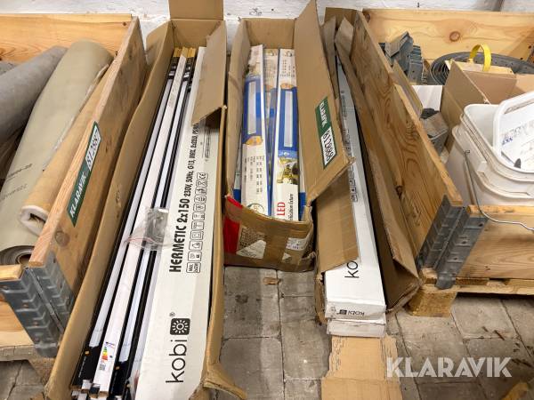 Assorteret lysrør LED - 3 kasser