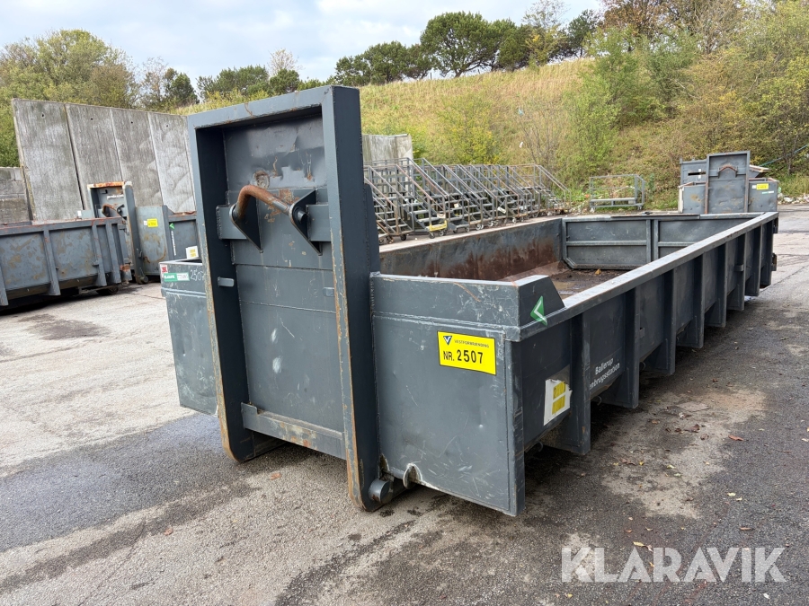 Container JSK 10 m³ med kroghejs