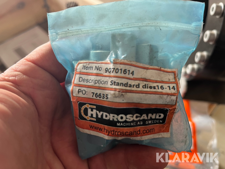 Slangepres samt andet grej Hydroscand Håndpresse