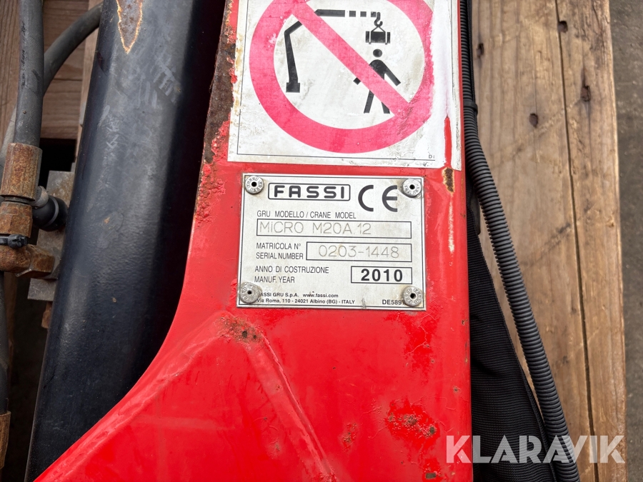 Mobilkran Fassi Micro M20A 12, Skive, Klaravik auktioner