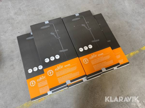 Brusesæt til badeværelser Gustav Berg Estetic Round 5 styks