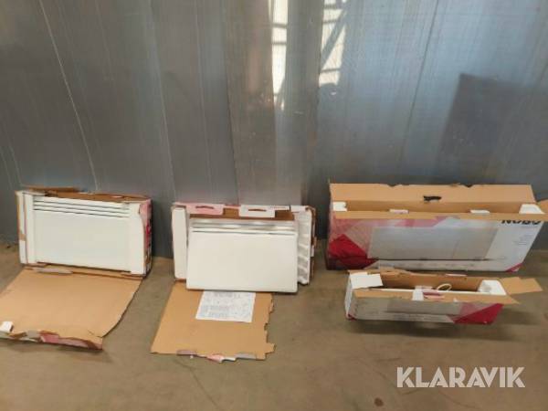 El radiator NOBO 500-2000w 4 stk