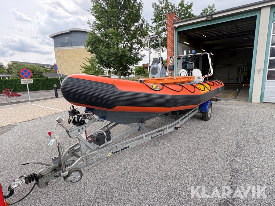 Rib båd med trailer Zodiac SRR 650