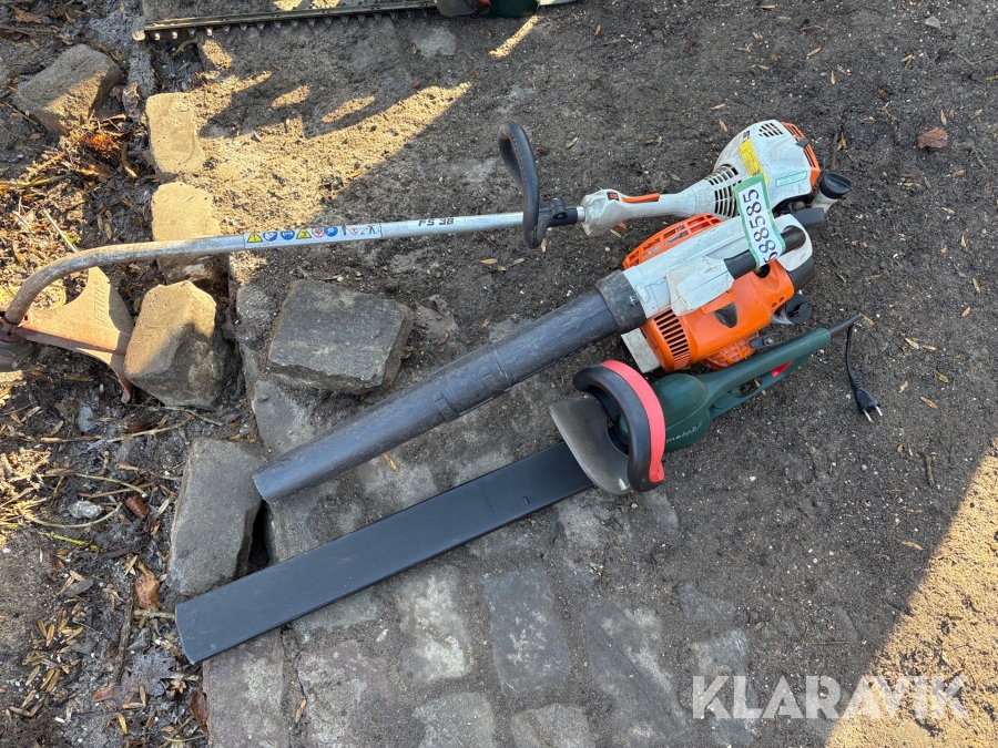 Løvblæser, hækkeklipper og græstrimmer STIHL,metabo