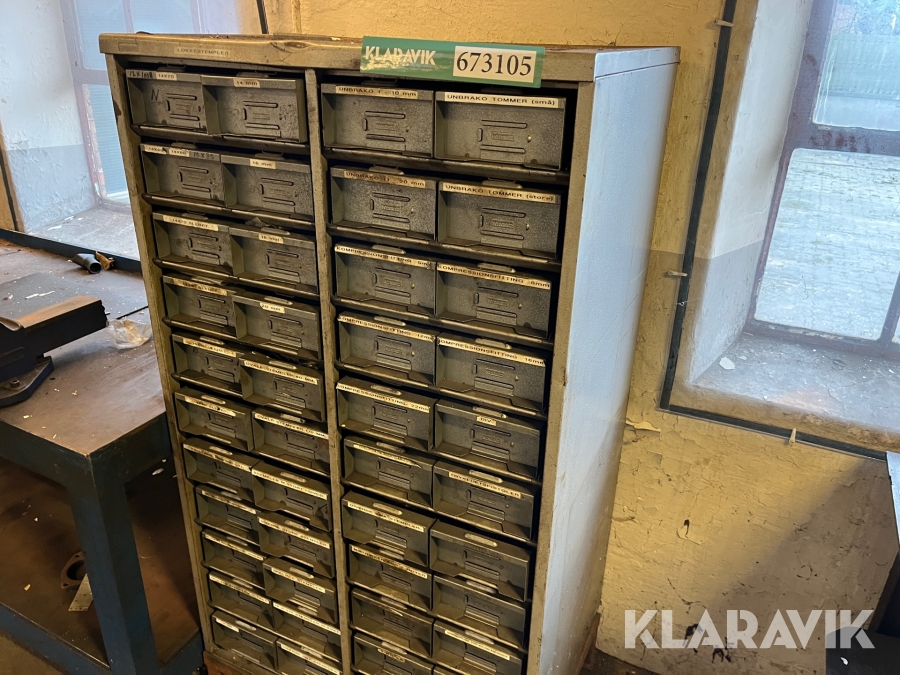 Skuffe reol Steelmeubel 150x90 44 skuffer