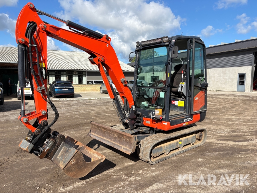 Gravemaskine Kubota KX027-4 M. Centralsmøring