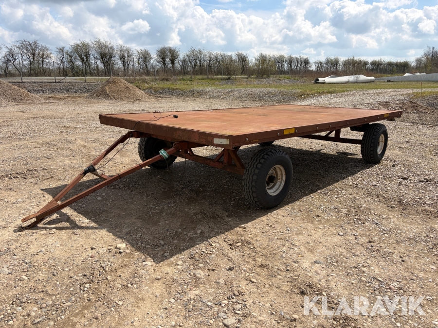 Halmvogn med bremser